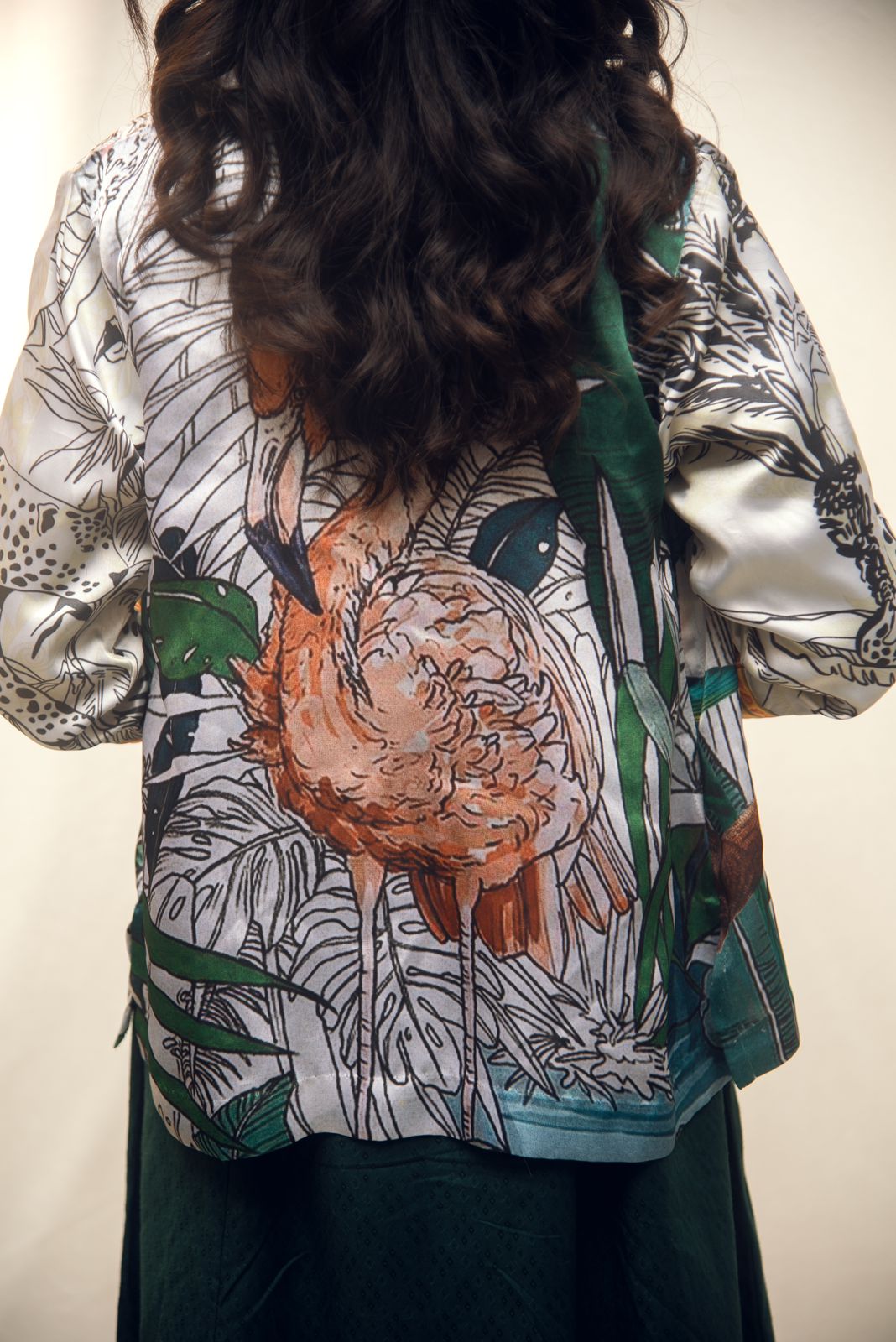 Flamingo Print Jacket - Image 6
