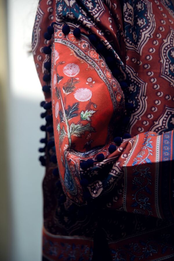 Ajrak print Jacket - Image 3